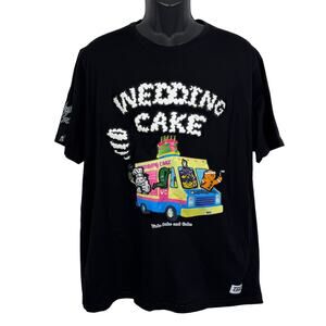 Wedding Cake Central Mill Doughboy Truck Like Wake Bake & Bake Black Tee Size XL